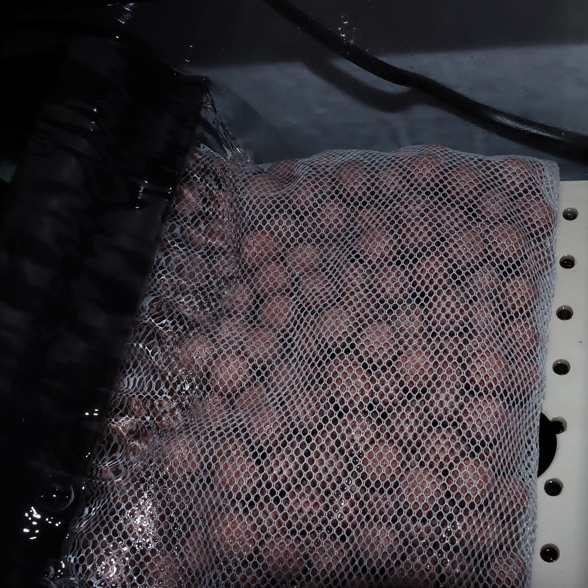 Alegi aquarium filter sphere placed inside a canister for improved water clarity