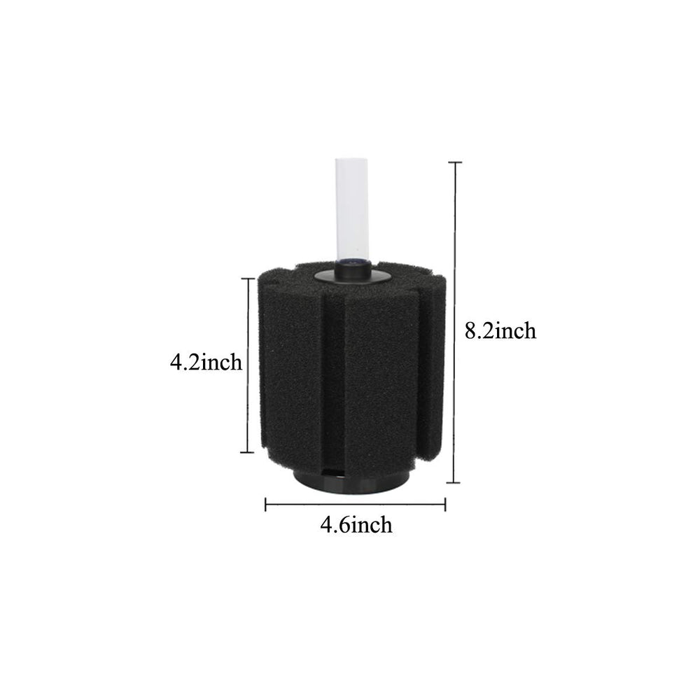ALEGI sponge filter with suction cups securing to glass for stable operation