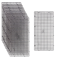 ALEGI aquarium divider grid side view for fish separation in layered tank setup