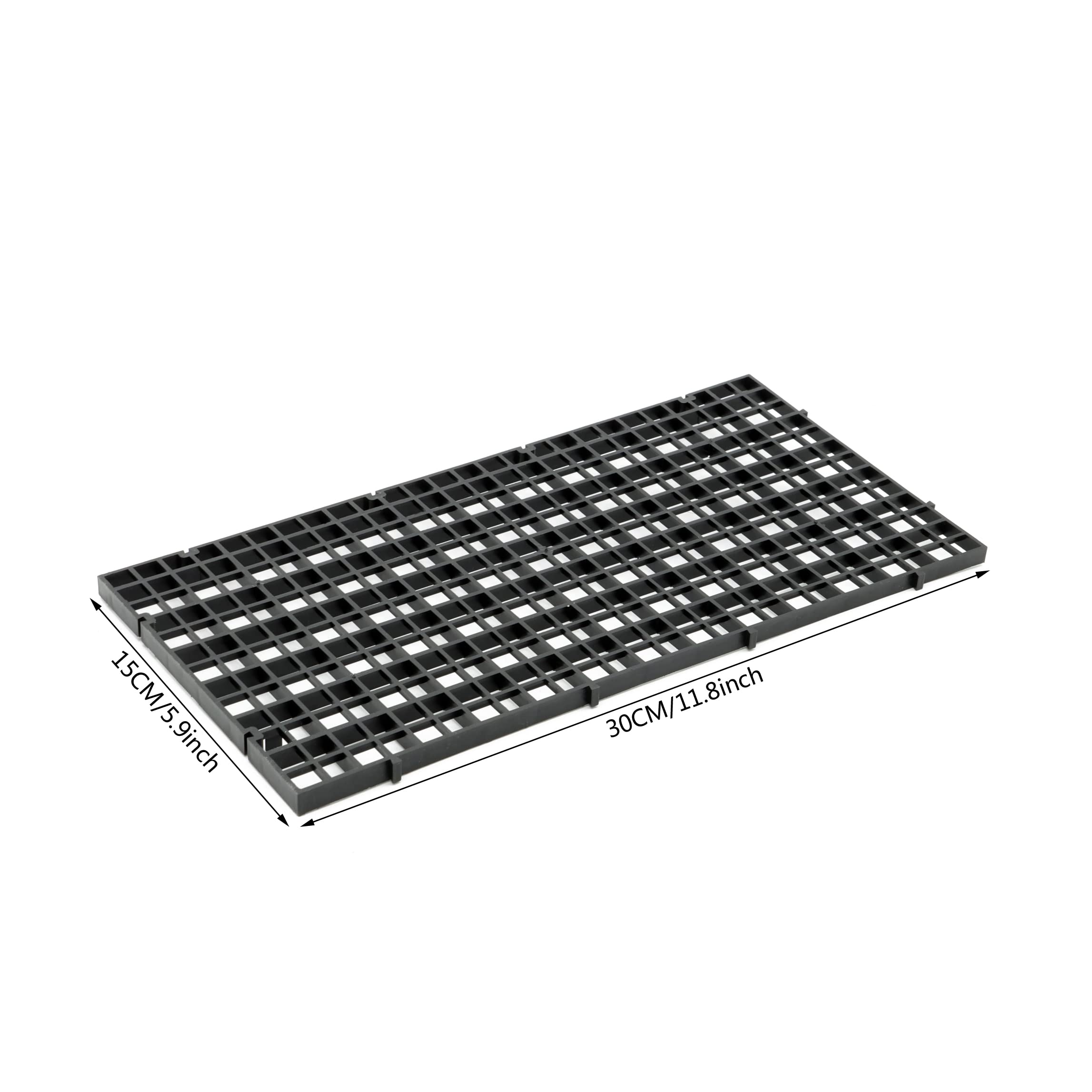 ALEGI aquarium divider grid bottom tray demonstrates easy waste cleaning