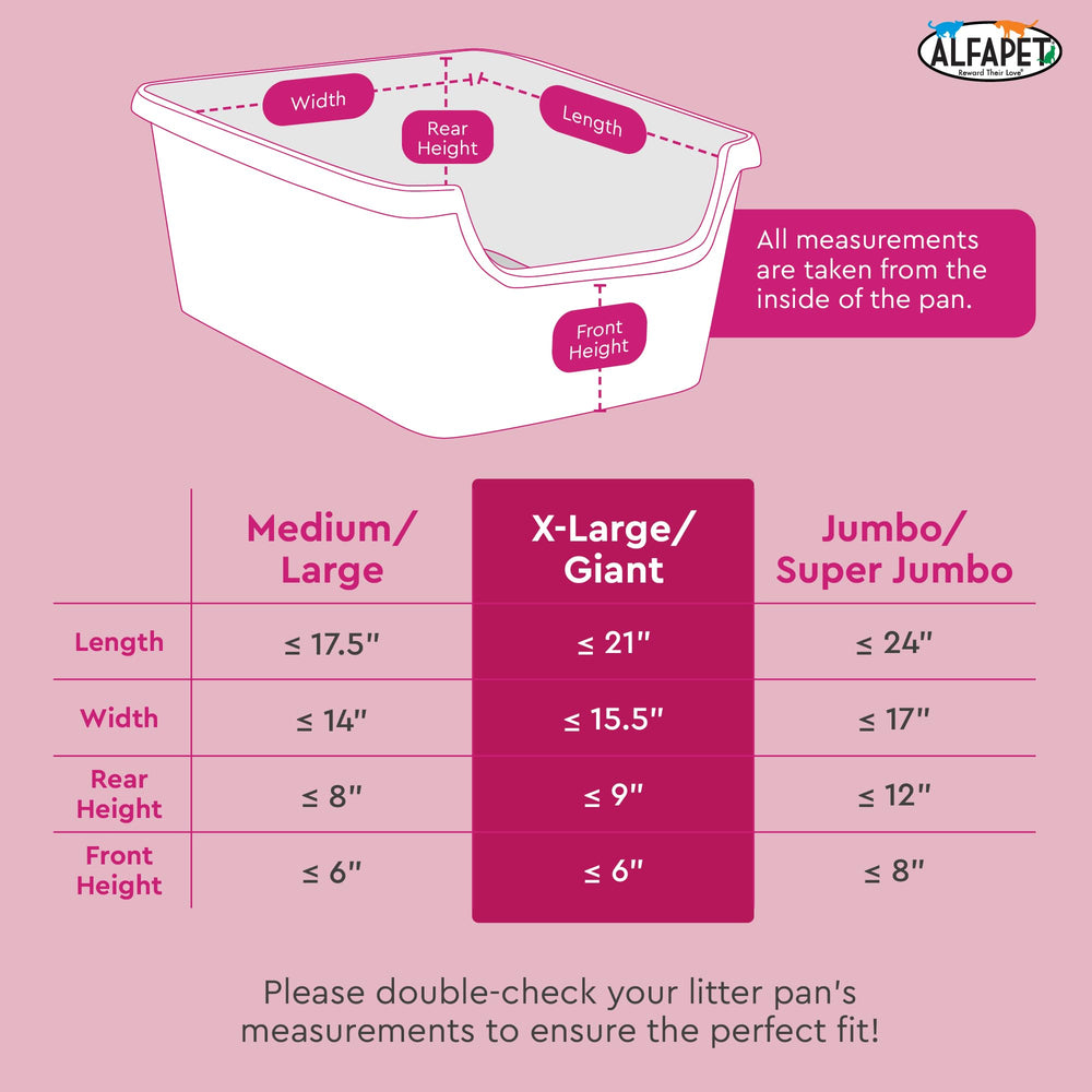 Alfapet disposal-friendly liners simplify bagging and tossing.