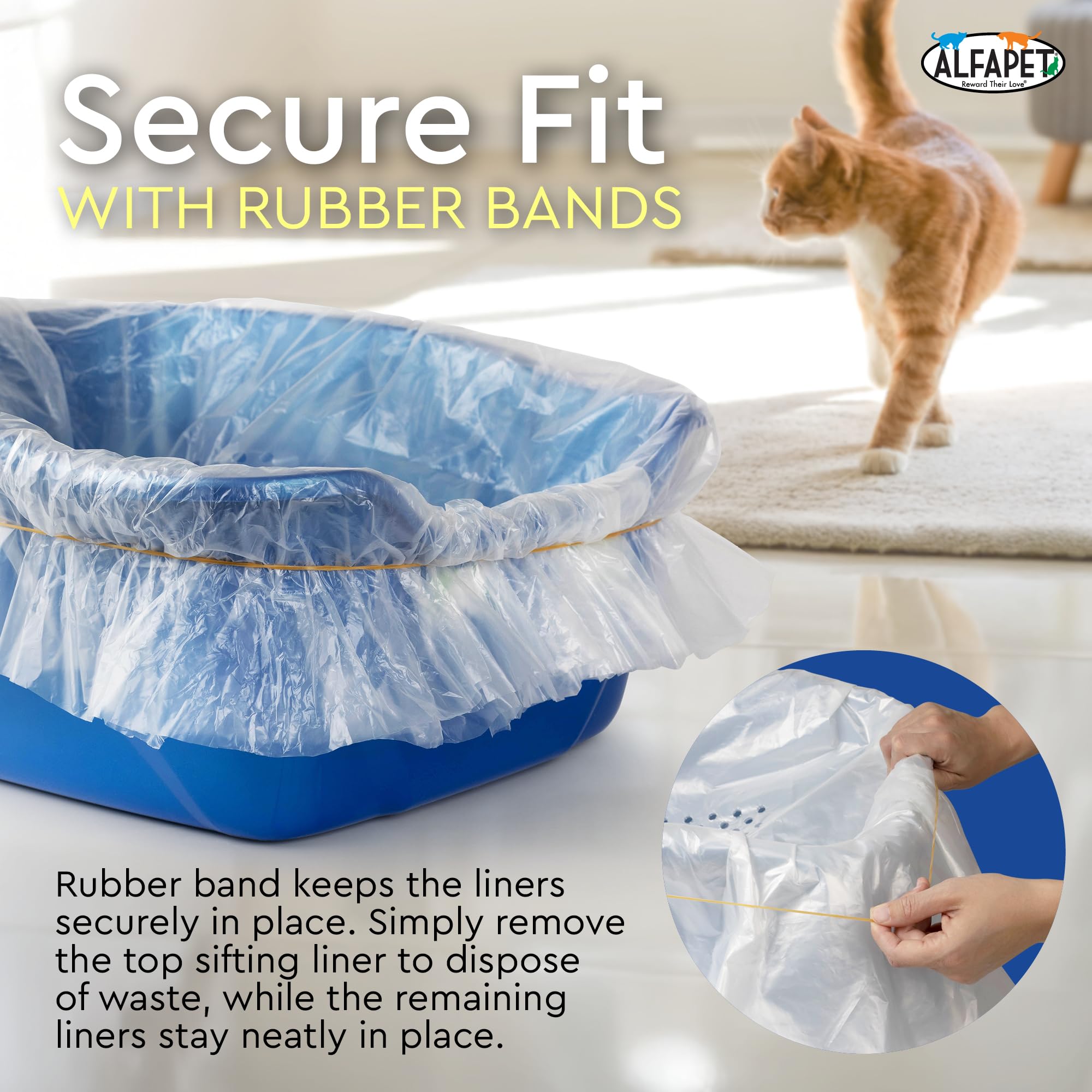 Alfapet Original Sifting Liners ready for stacked layering setup