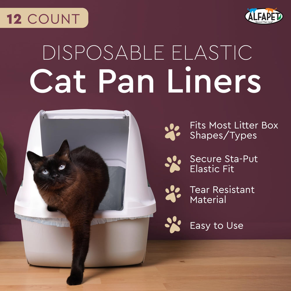 Alfapet Sta-Put technology liner secures to any litter box