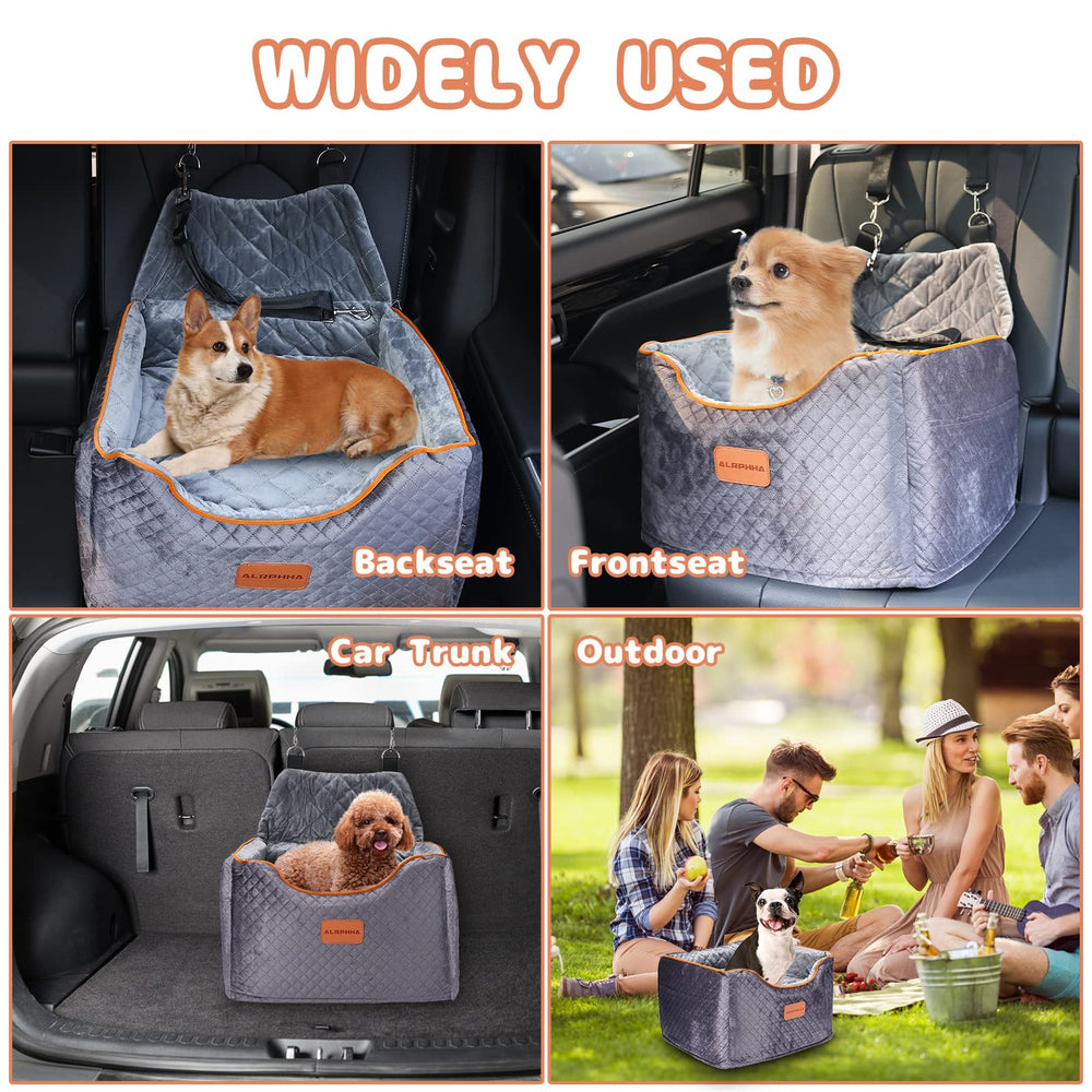 AlfaTok multi-function dog car seat doubles as home or camping bed.