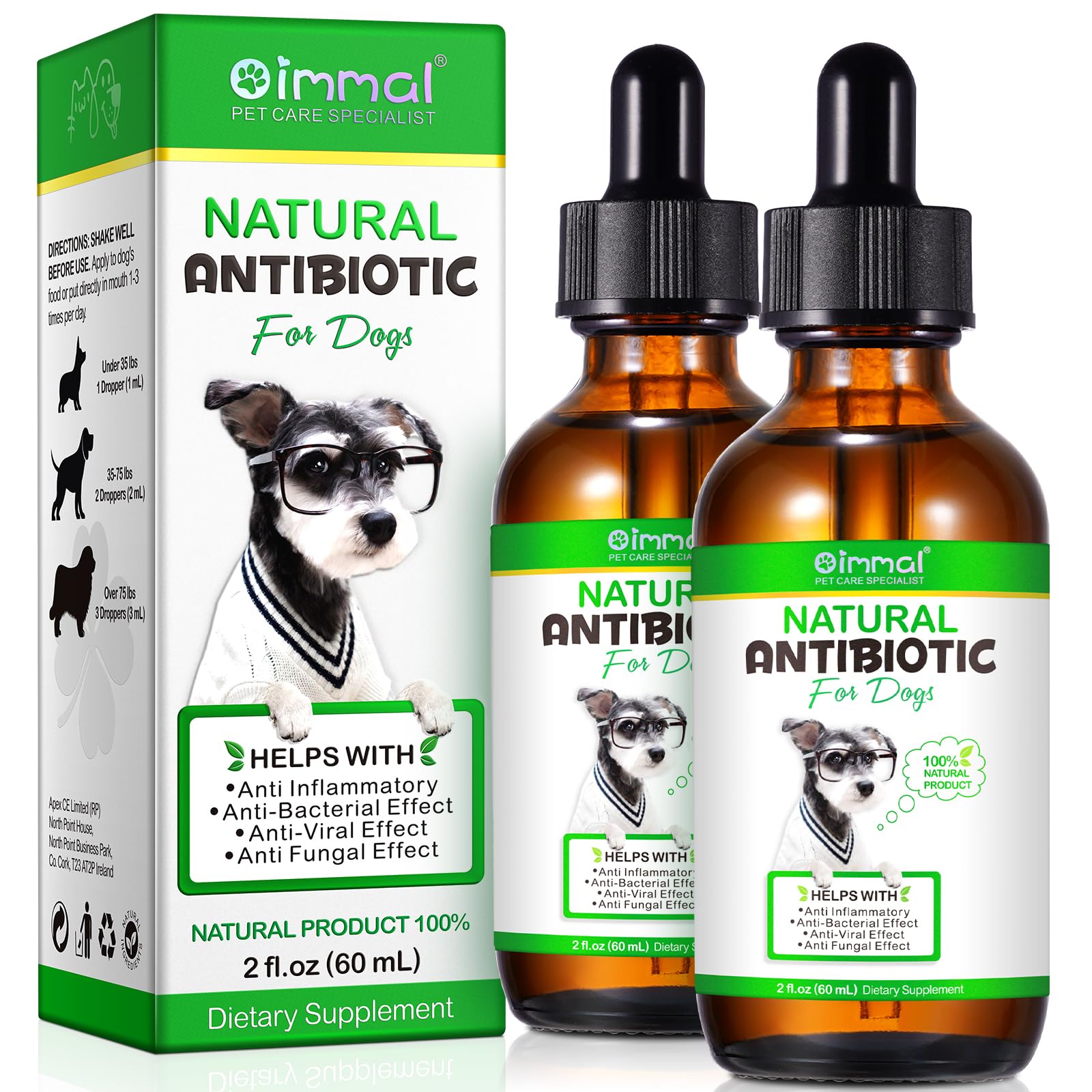ALIVO antibiotics for dogs bottle pour showing easy-dose design for quick administration
