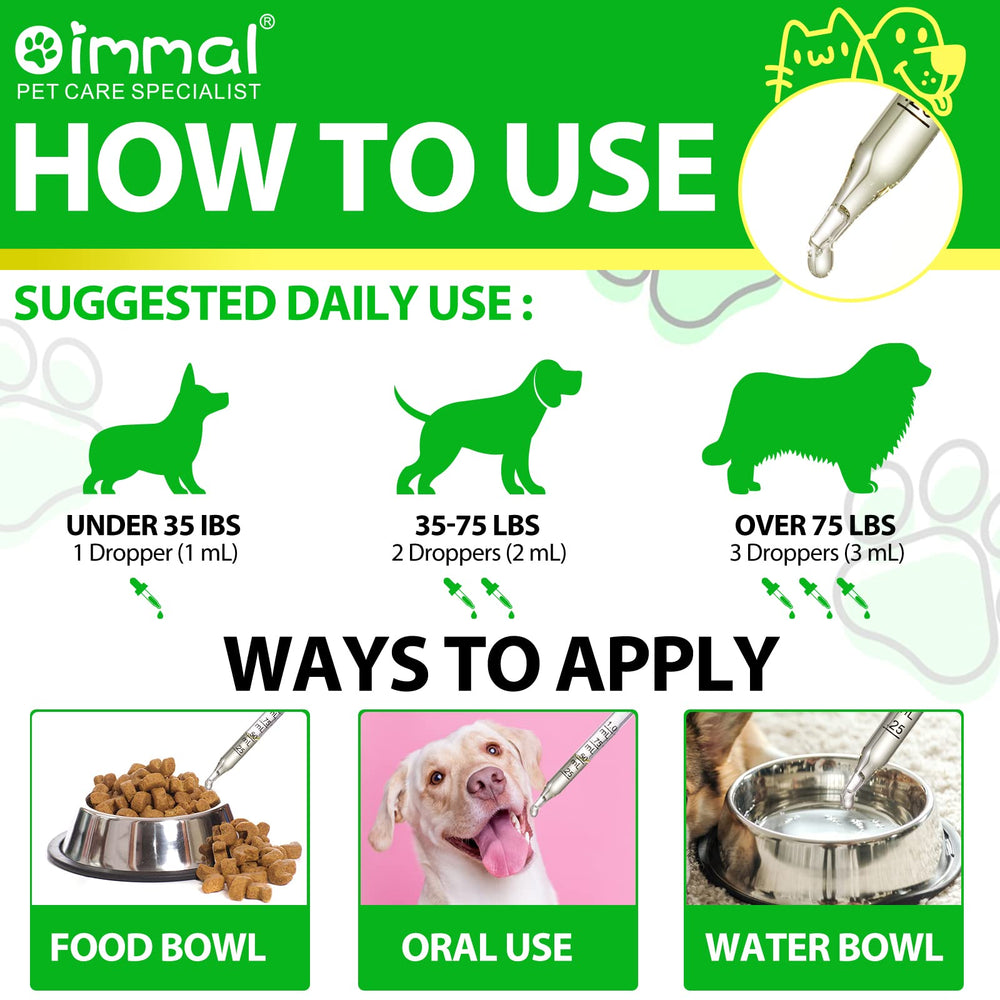 ALIVO antibiotics for dogs glass dropper shows precise dosing method
