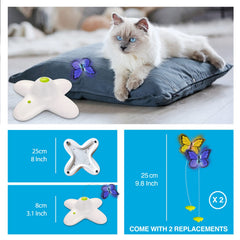 ALL FOR PAWS AFP Flutter Bug in action encourages cats to chase and pounce.