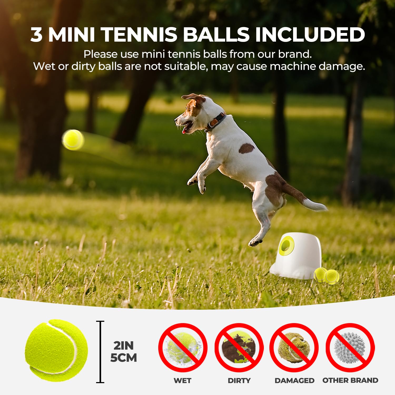 ALL FOR PAWS Ball Launcher durable construction withstands energetic fetch sessions.