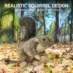 ALL FOR PAWS dog toy realistic squirrel design ready for imaginative play.