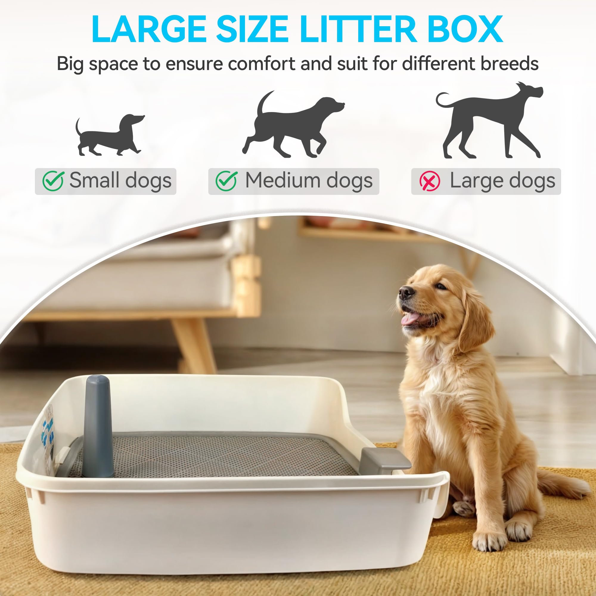 ALL FOR PAWS easy-cleaning tray is quick to rinse and wipe.