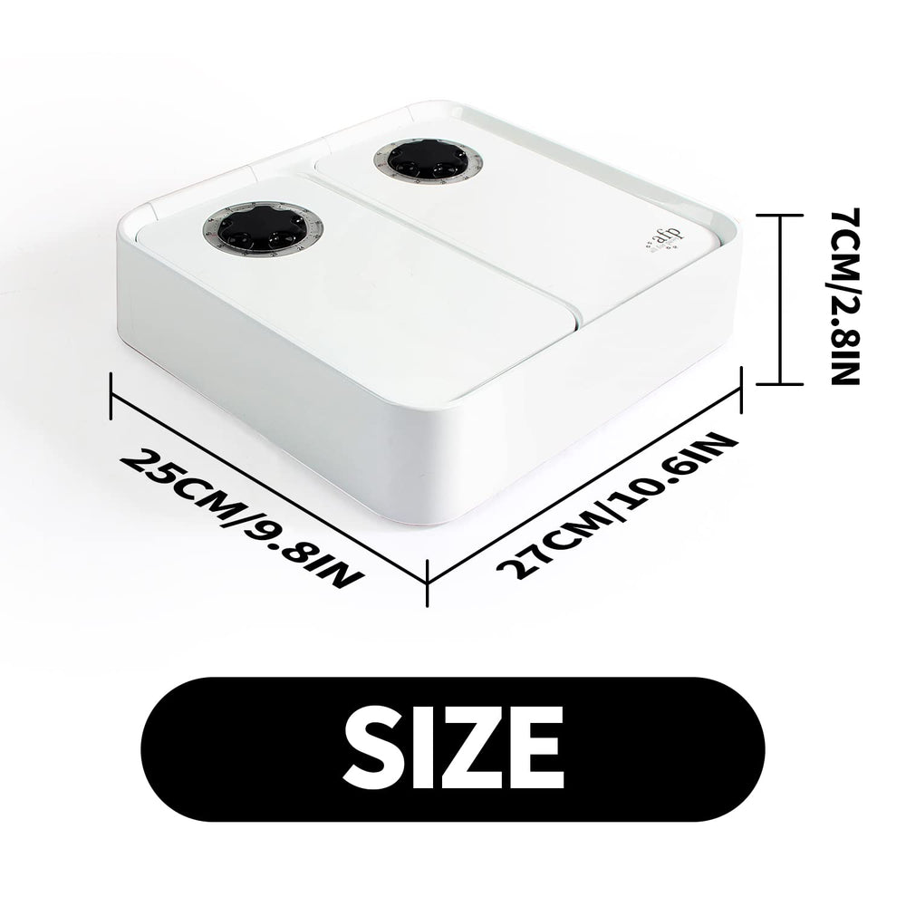 ALL FOR PAWS removable bowl allows easy cleaning.