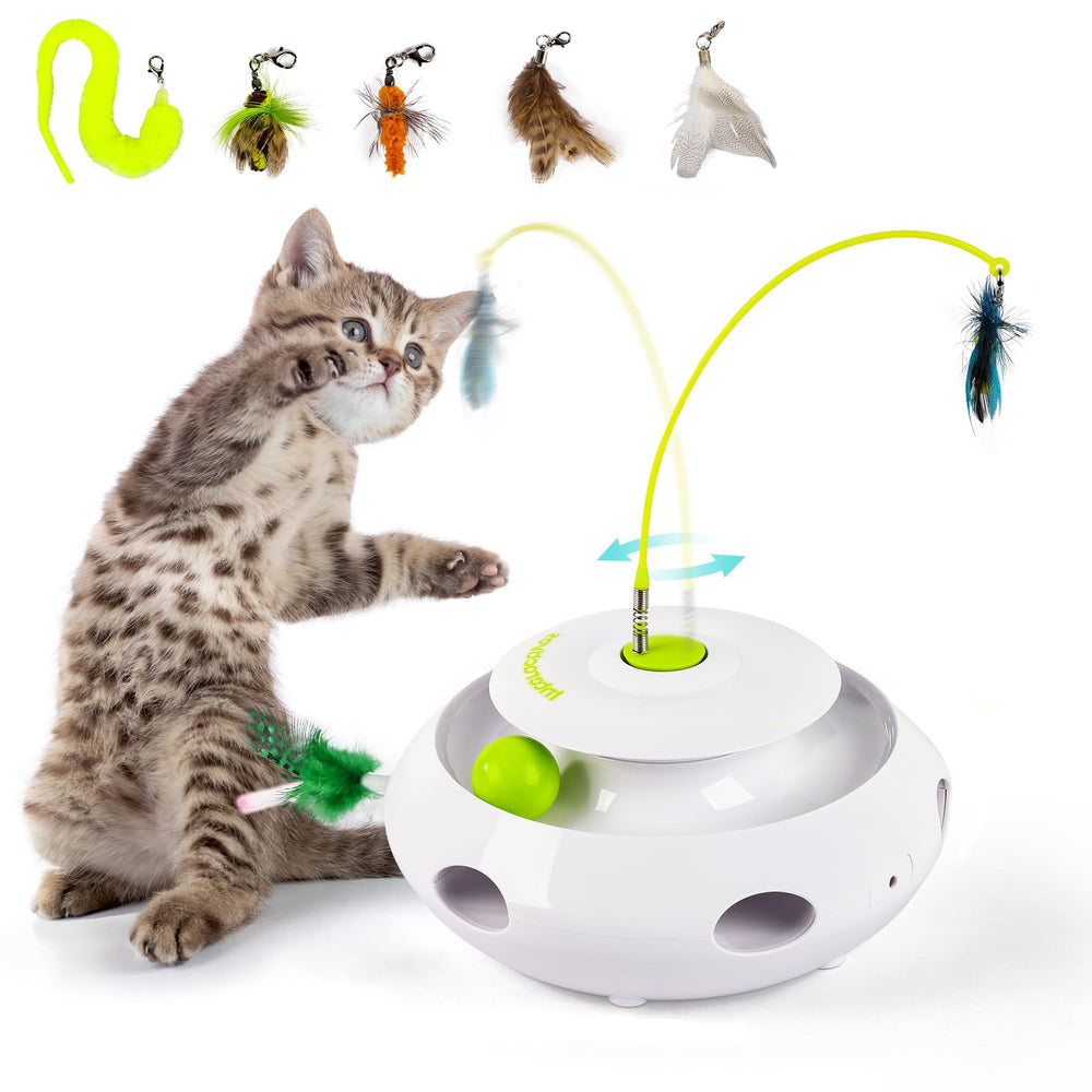 ALL FOR PAWS Flutter Bug Toy rolling ball in action boosts indoor exercise