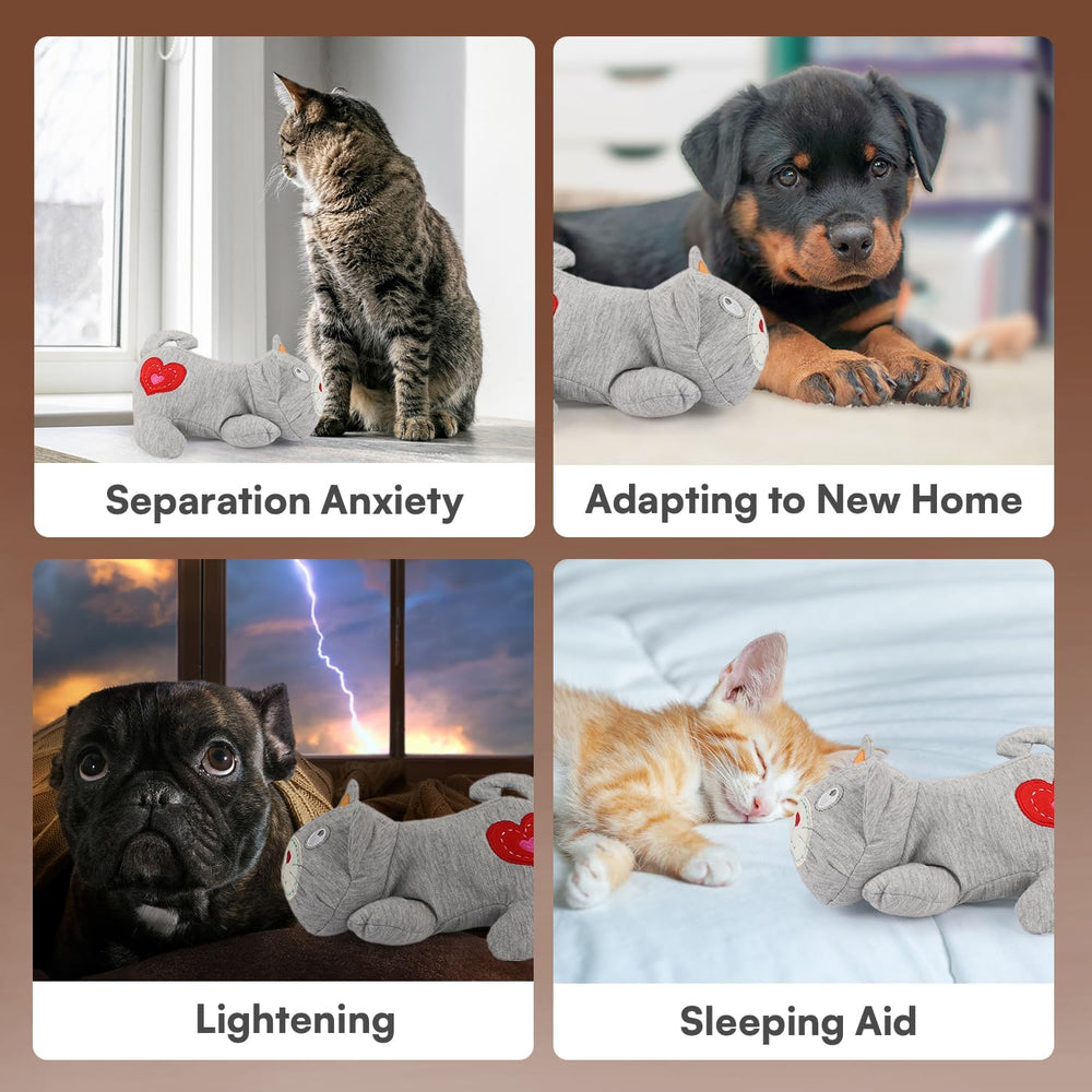 ALL FOR PAWS Heartbeat Cat Plush Toy care details recommend gentle cleaning and battery care