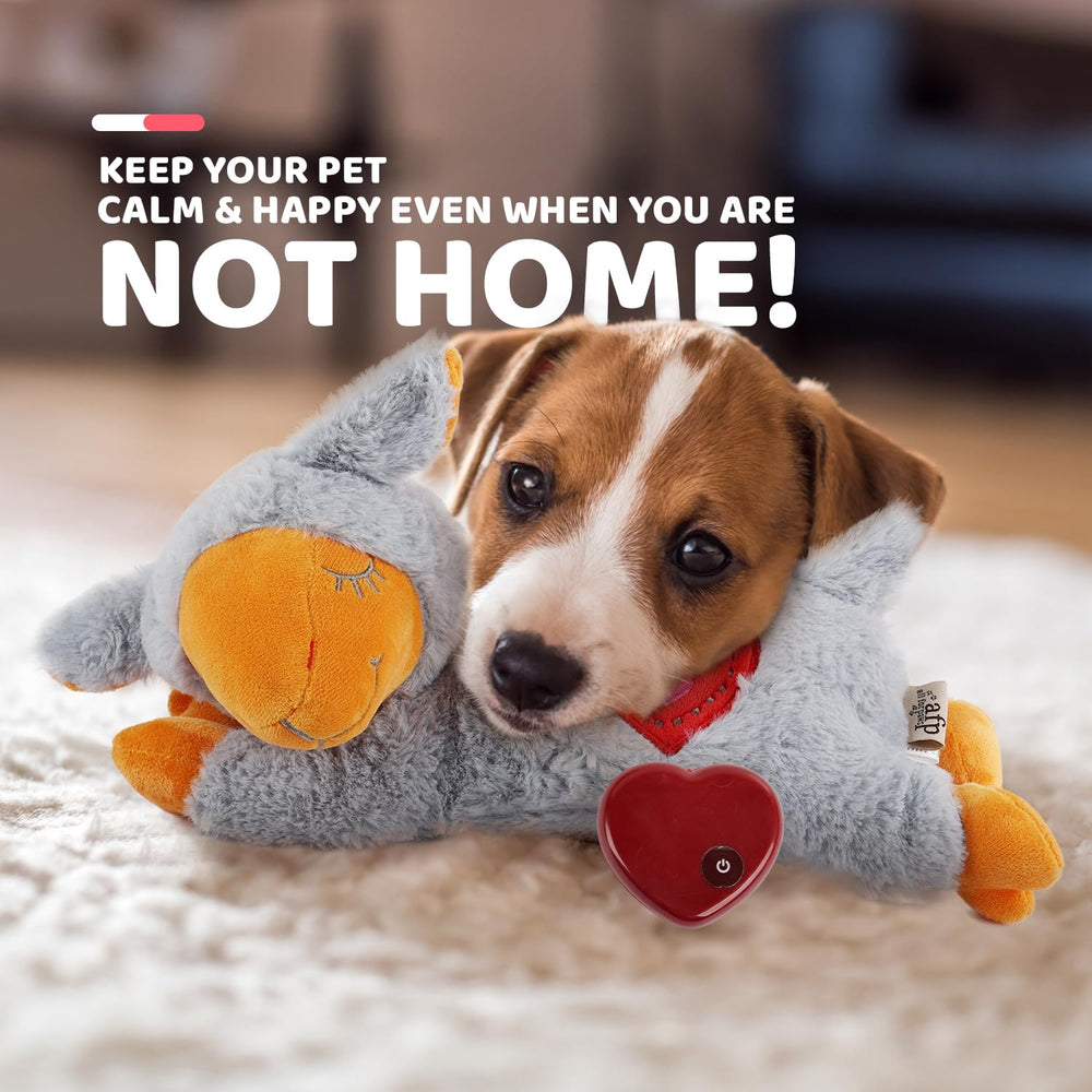 ALL FOR PAWS Heart Beat Toy crate-training-use supports comforting routines during crate time.