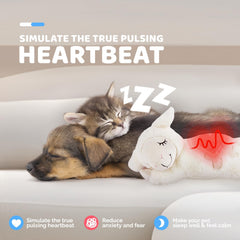 ALL FOR PAWS Heartbeat Dog Toy in crate setup, promotes calmer crate time.