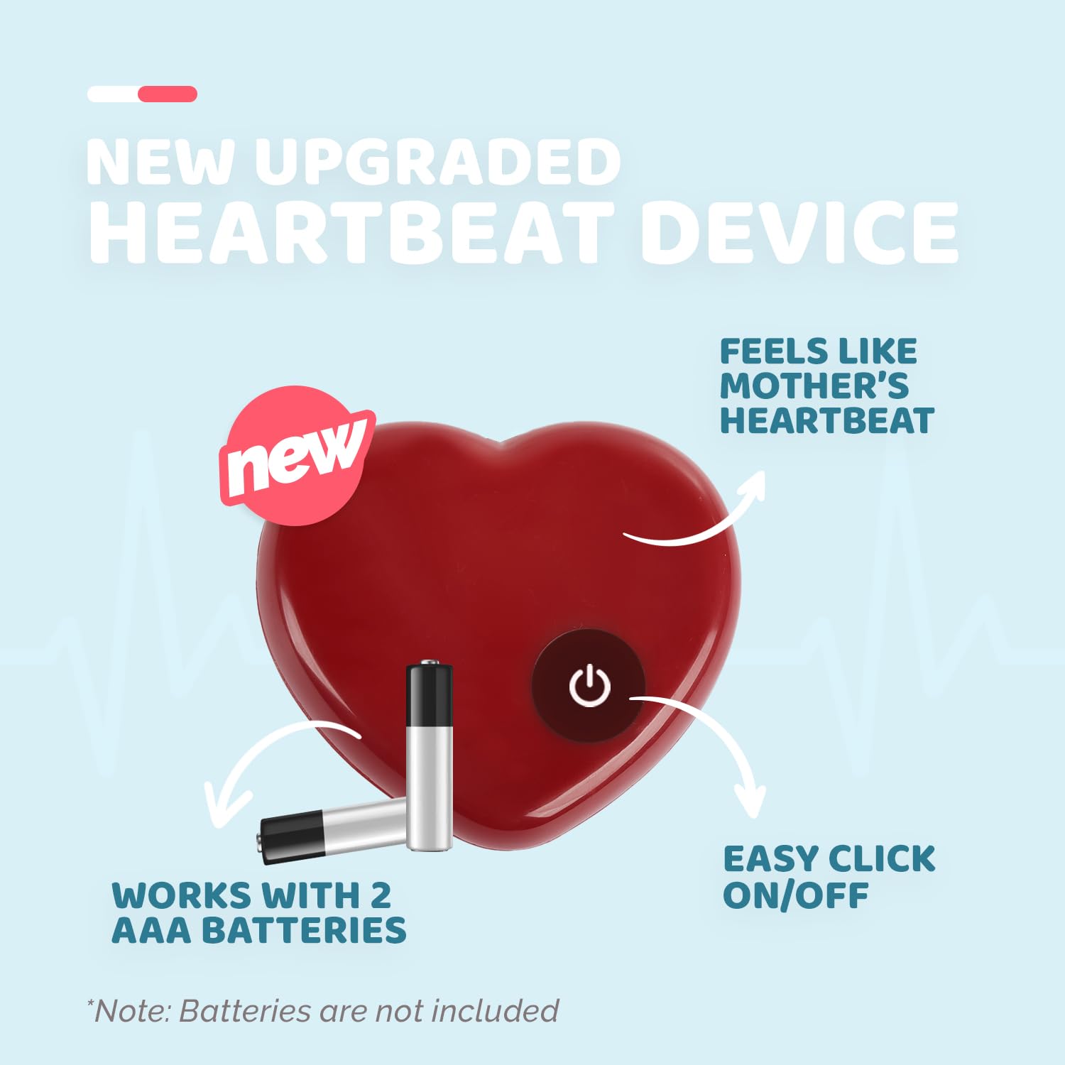 ALL FOR PAWS Heart Beat Toy easy-clean-maintenance simplifies care and long-lasting use.
