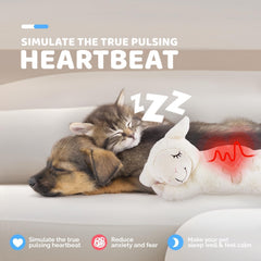 ALL FOR PAWS Heartbeat dog toy snuggle close for cozy moments