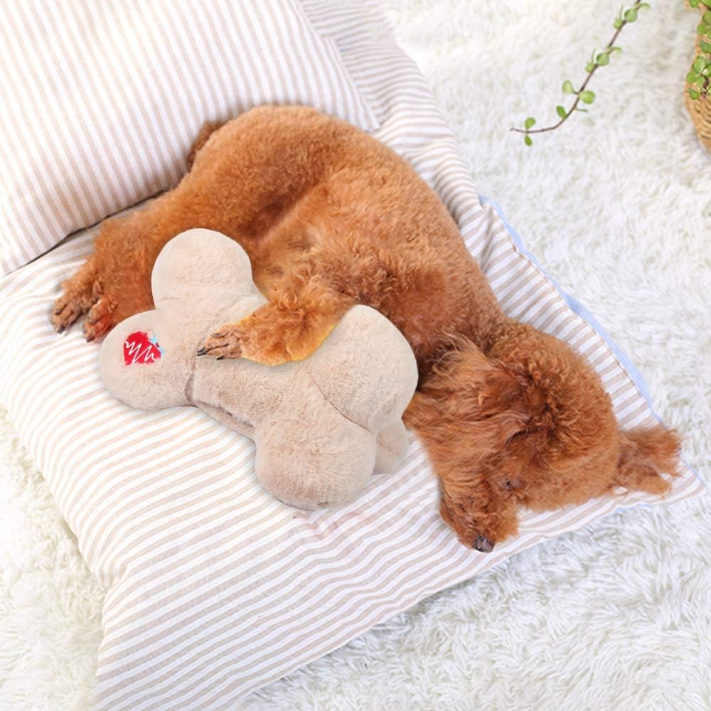 ALL FOR PAWS Heartbeat Pillow in use during crate time