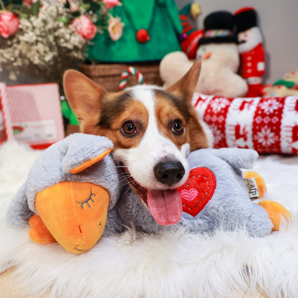 ALL FOR PAWS Heart Beat Sheep-design plush for comforting play and cuddle time.