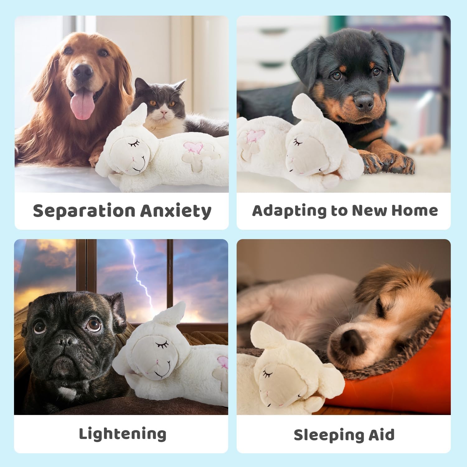 ALL FOR PAWS heartbeat travel toy keeps dogs comfortable on trips and in new surroundings
