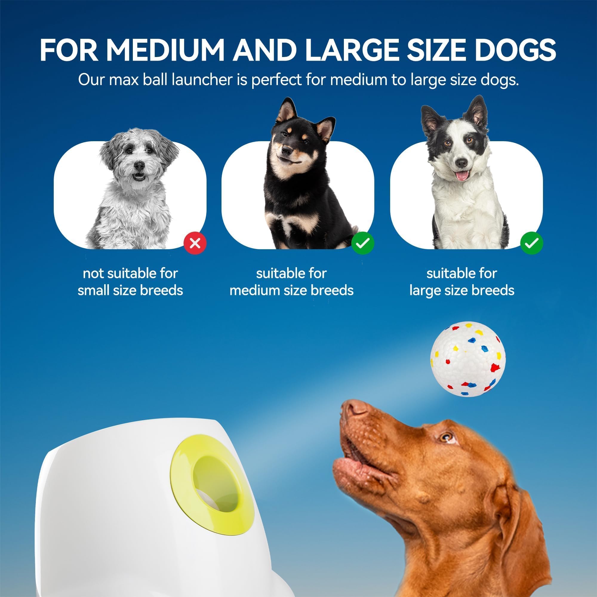 ALL FOR PAWS launch distance controls showing adjustable settings.