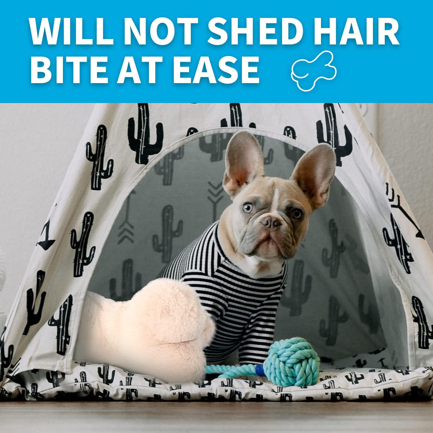 ALL FOR PAWS Machine-Washable Puppy Pillow reveals easy cleaning