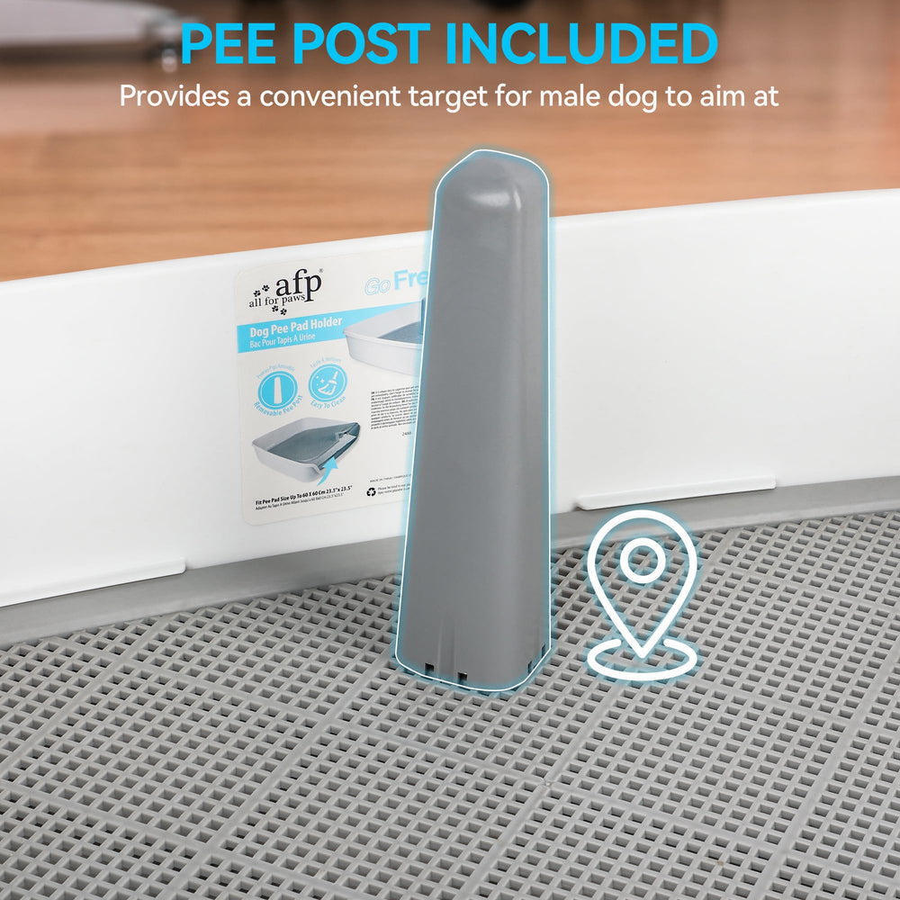 ALL FOR PAWS removable post design guides dogs to lift leg during urination.