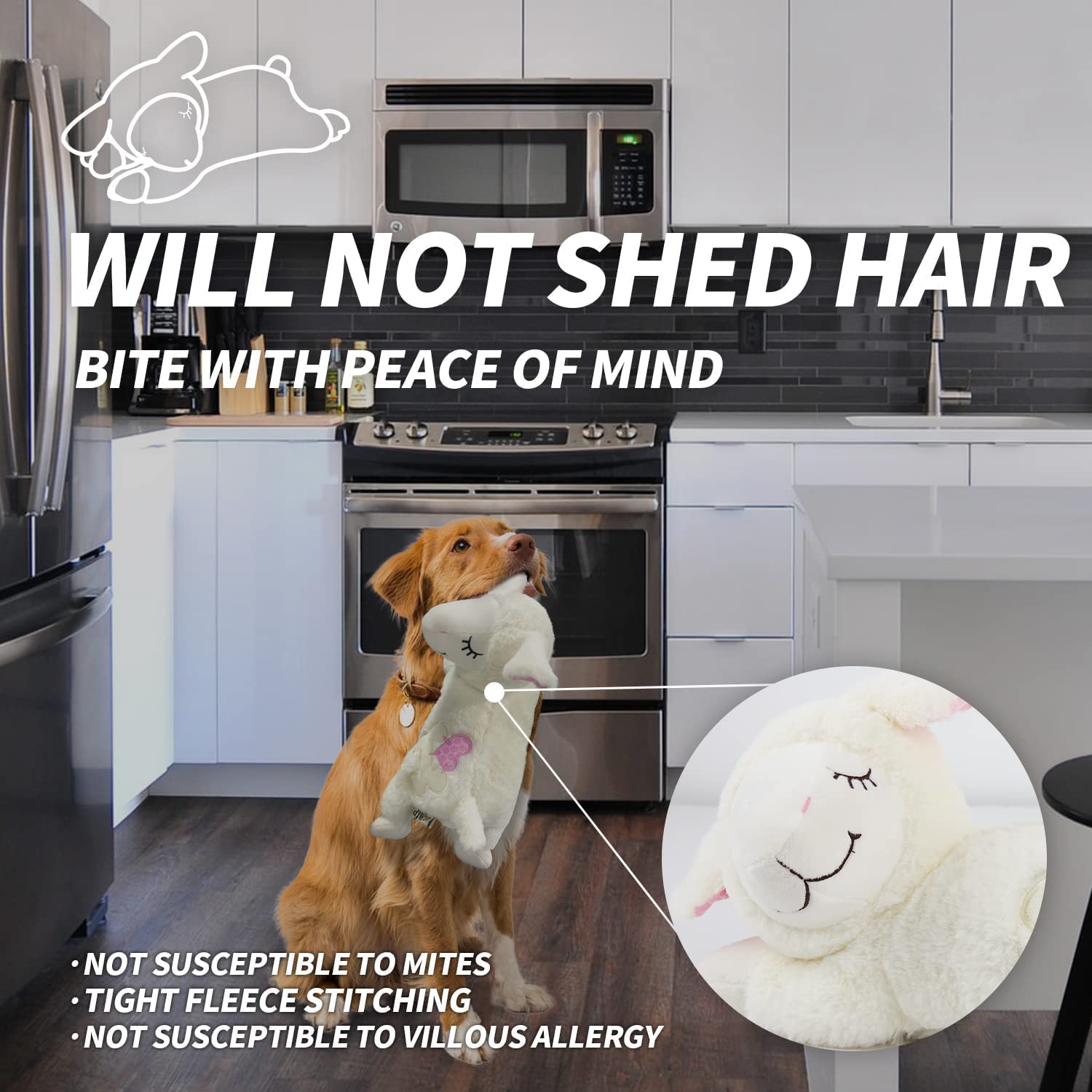 ALL FOR PAWS Snuggle Sheep-heartbeat-sound promotes comforting routine during quiet evenings