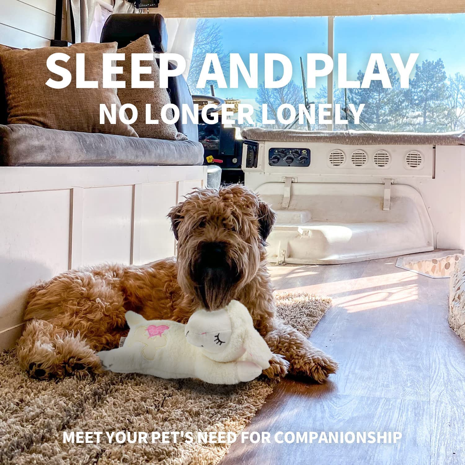 ALL FOR PAWS Snuggle Sheep-warmbag-microwave easy-to-use warm therapy after playtime