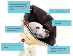 All Four Paws Comfy Cone removable stays let you adjust structure.