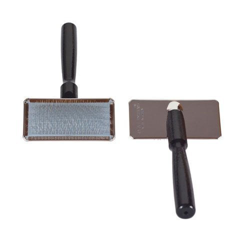 All Systems Slicker Brush Medium close-up of bristle pad for gentle undercoat removal.