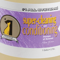 All Systems shampoo with running water demonstrates easy rinse and residue-free results.
