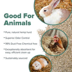 All Walks Hemp Bedding dust-free texture promotes cleaner cages and easier cleanup.