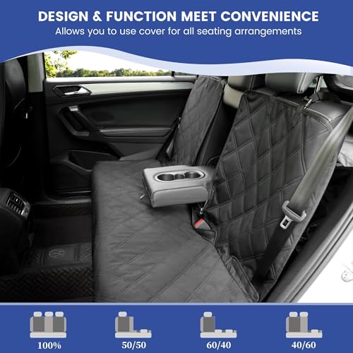 ALLANSING seat protector shows easy cleaning after messy trips.