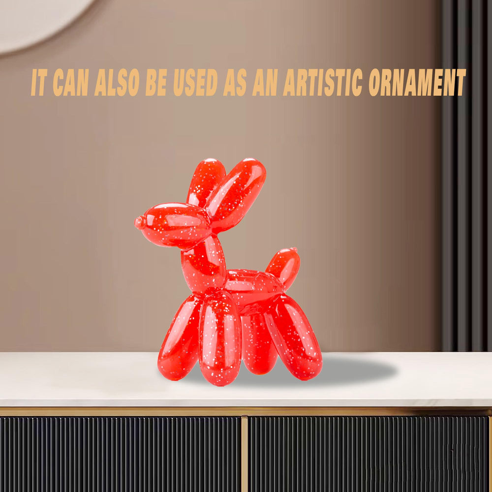 Allcoke Balloon Dog Toy packaged-red shows ready-to-play durability for active dogs.