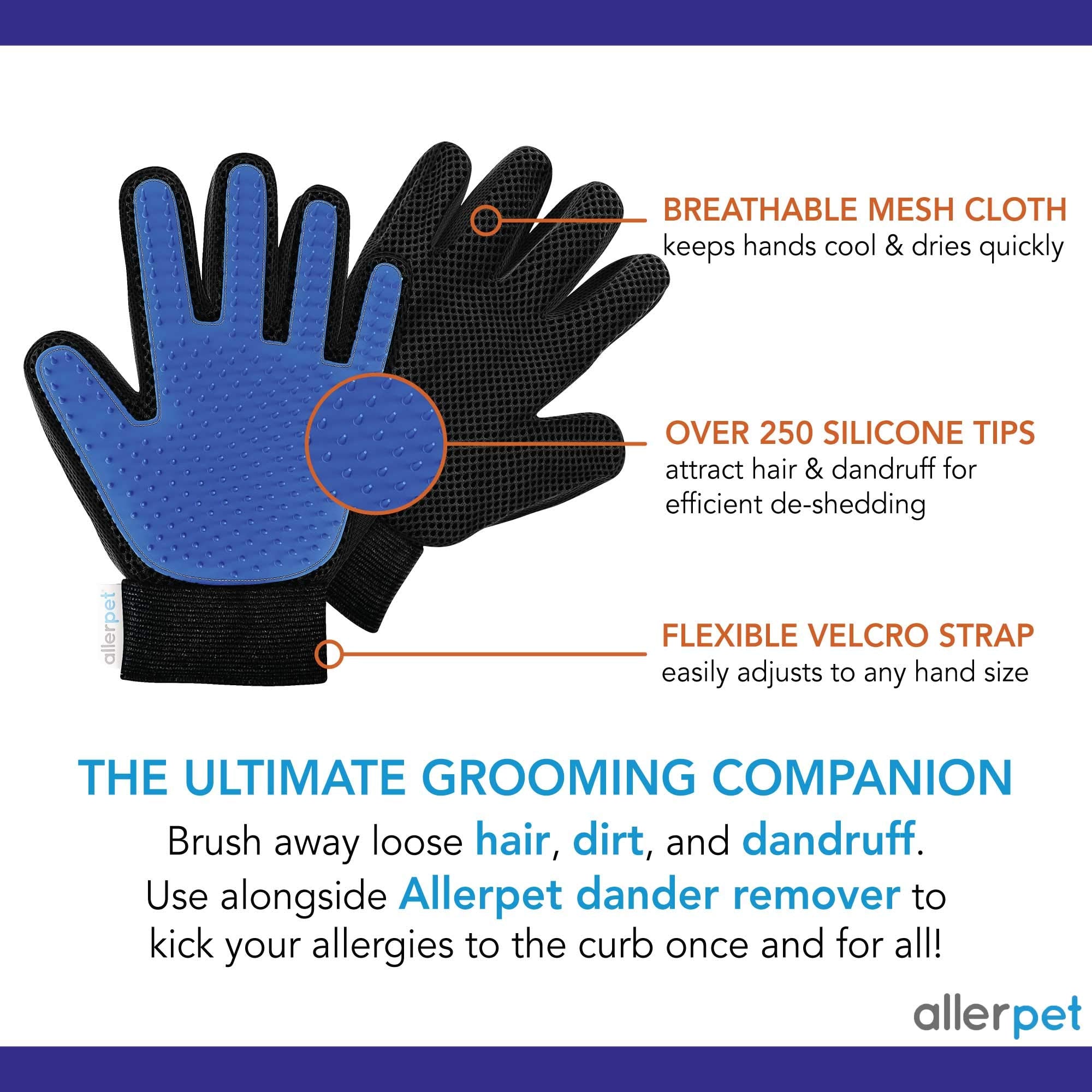 Allerpet application on cat fur using a cloth for safe, effective dander reduction