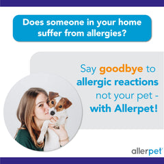 Allerpet no-rinse dander remover works without baths