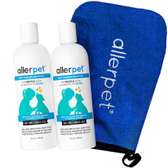 Allerpet dog dander remover applicator mitt for easy, gentle application