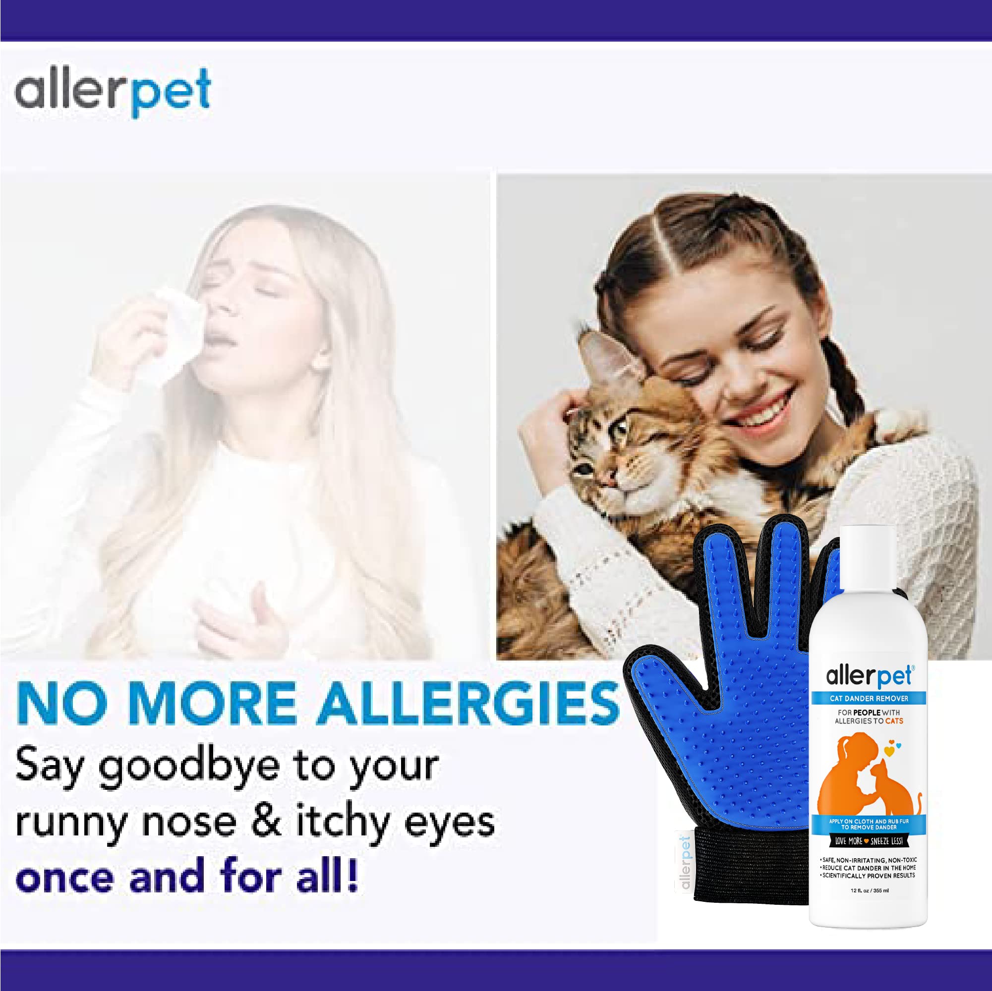 Allerpet made in USA label highlighting domestic production and quality