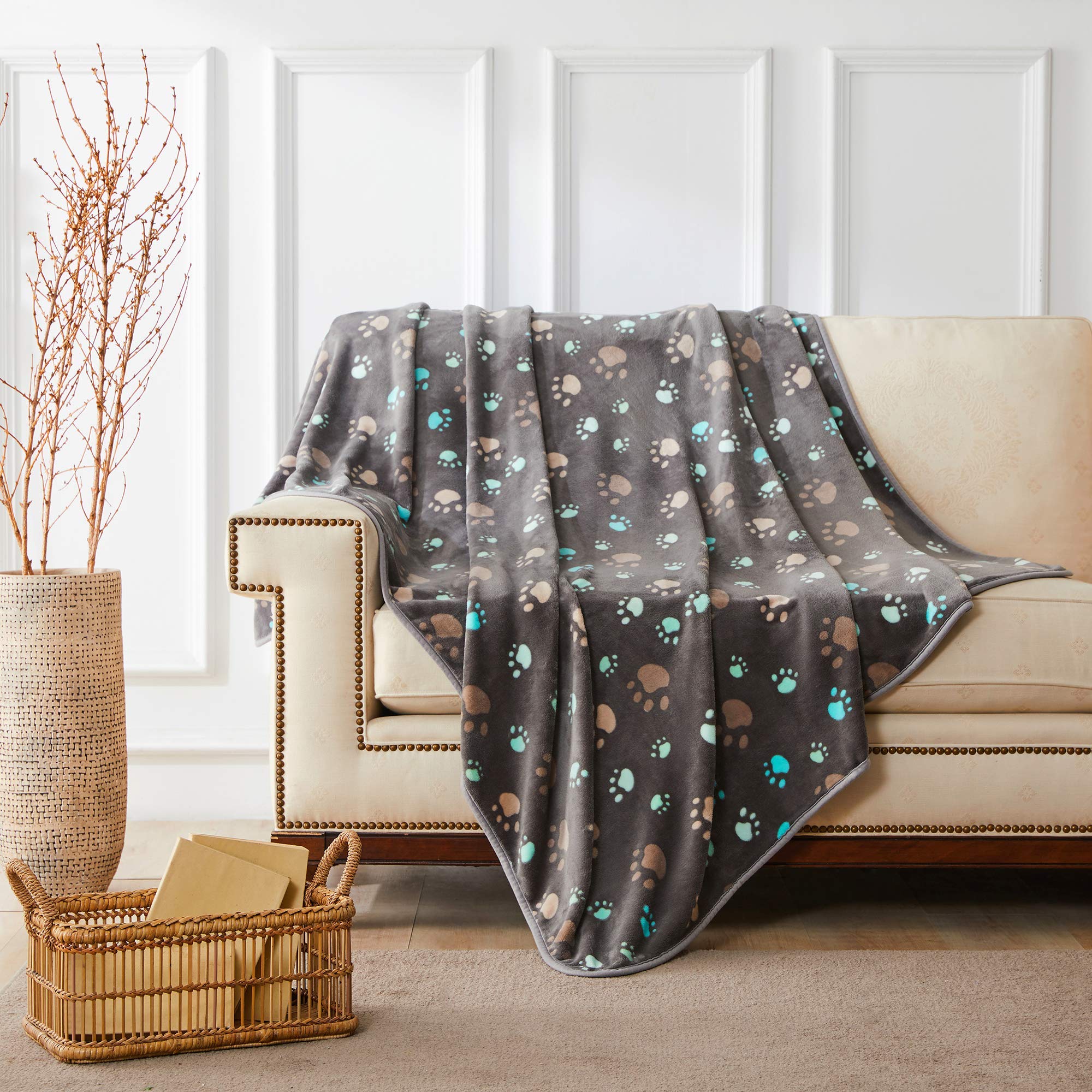 Allisandro colcha doble franela, protege muebles de pelos