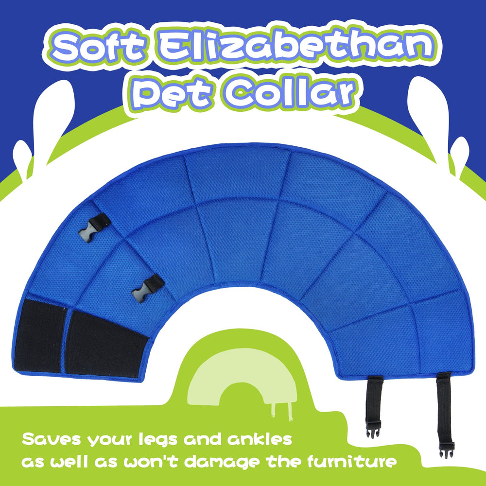 Allroaring dog cone collar furniture-friendly to prevent marks.