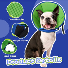 Allroaring dog cone collar lightweight materials keep wear comfortable.