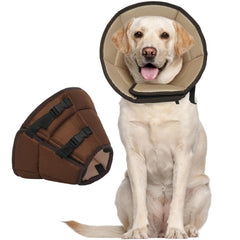 Allroaring soft dog cone for large dogs front view supports comfortable recovery.