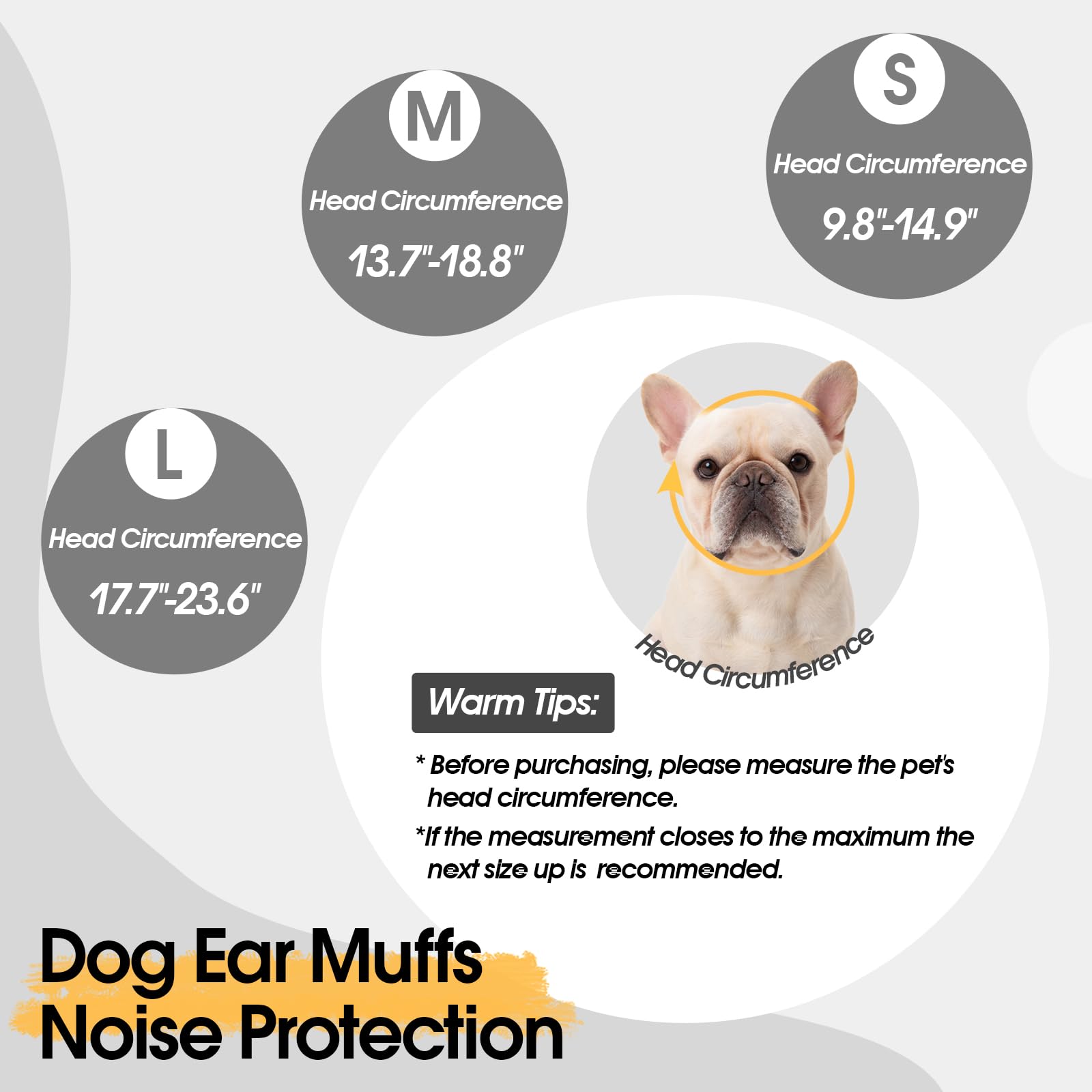 Allroaring dog ear wrap adjustable fit snug for various dog sizes