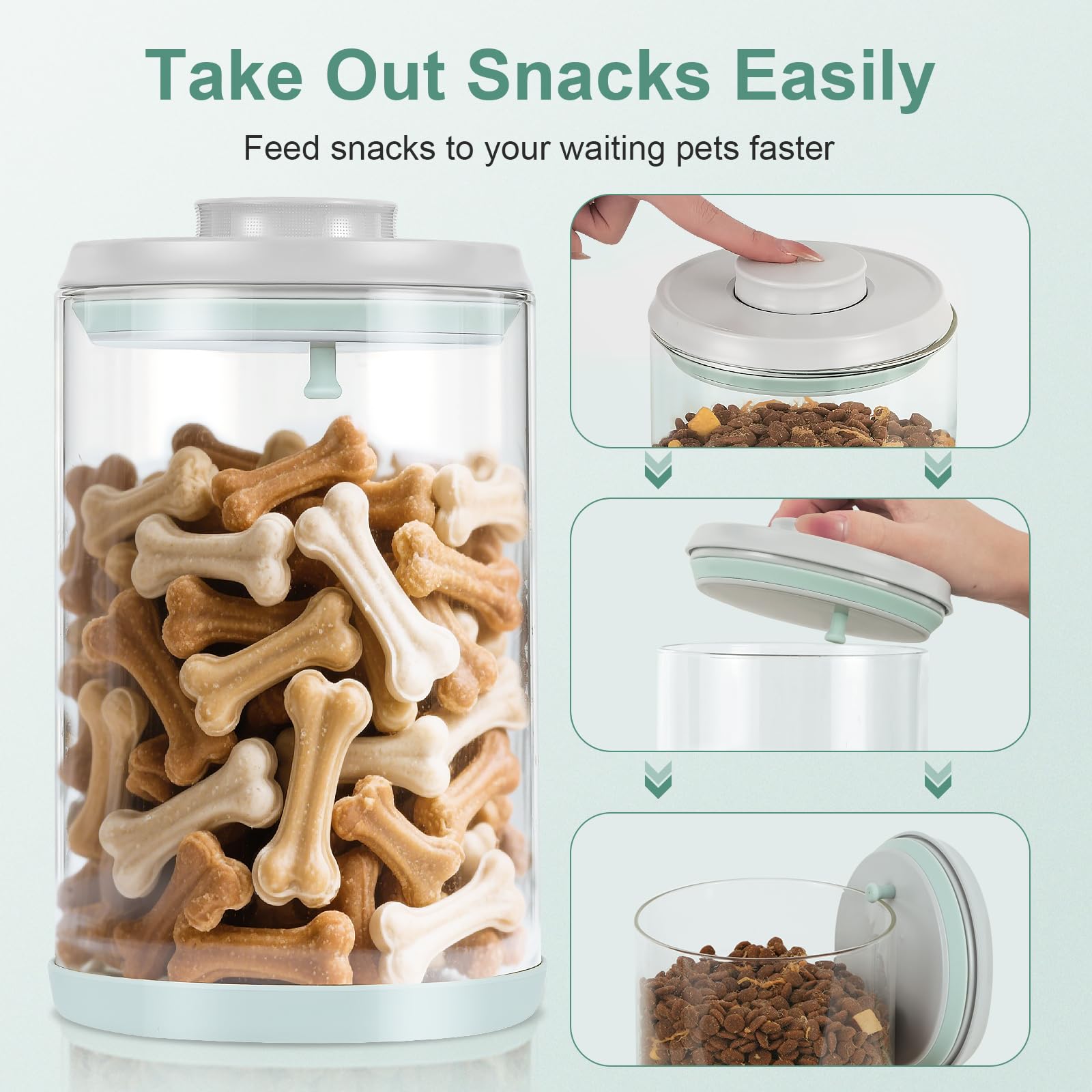 Aloxina latch-lock closure keeps contents airtight and fresh.