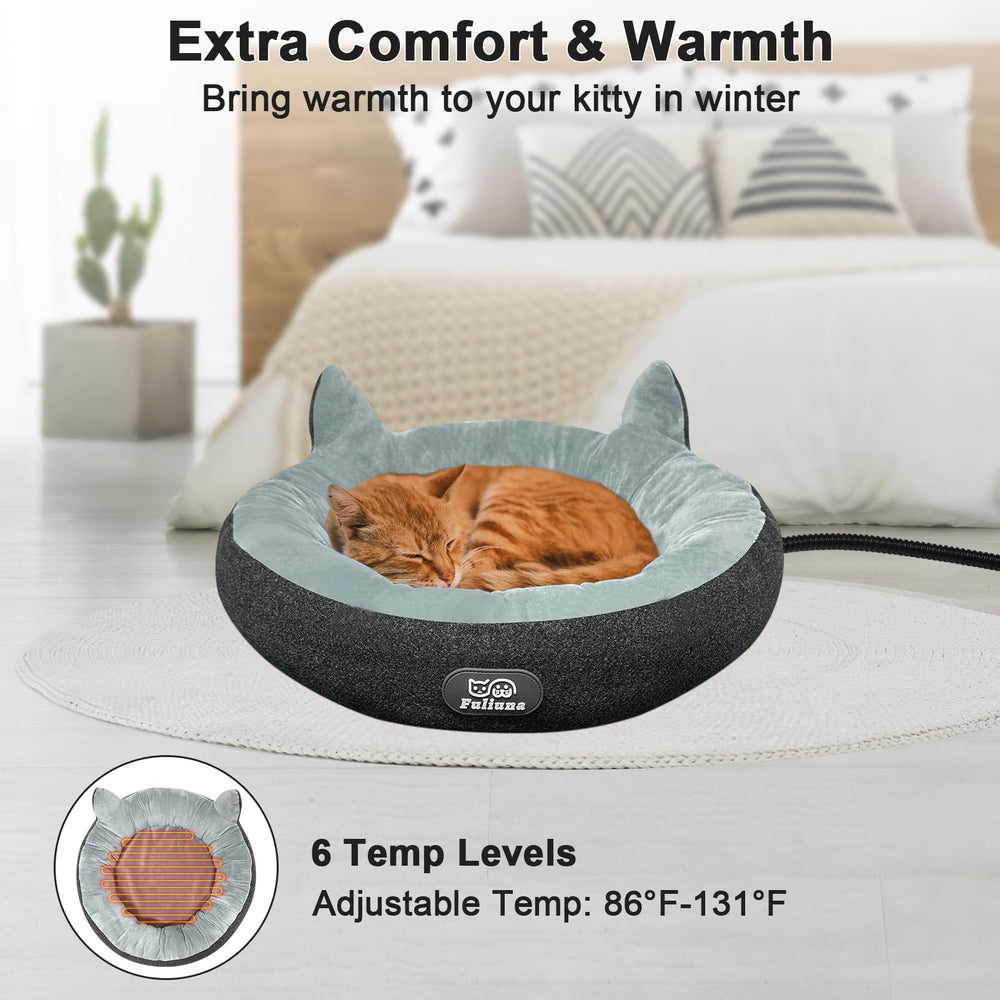Alpcouts all-season use with removable heating pad for seasonal comfort.