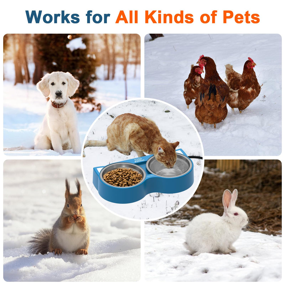 Alpcouts heated cat bowl UL-certified design ensures reliable outdoor durability.