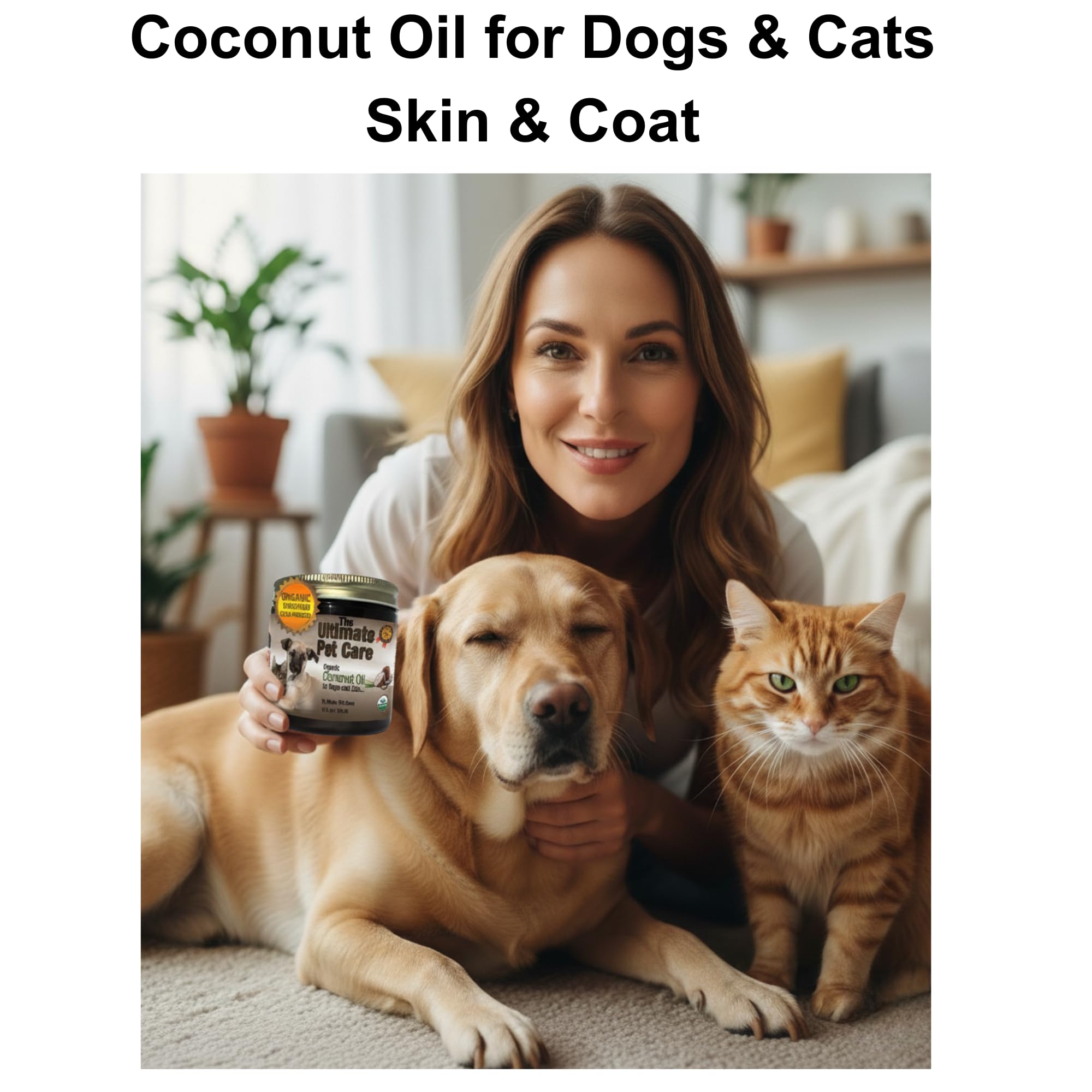 ALPHA PET ZONE coconut oil paw application supports dry paw care and coat nourishment