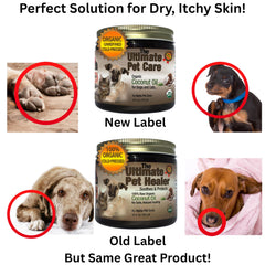 ALPHA PET ZONE coconut oil skin closeup highlights calming hydration for itchy skin and hotspots