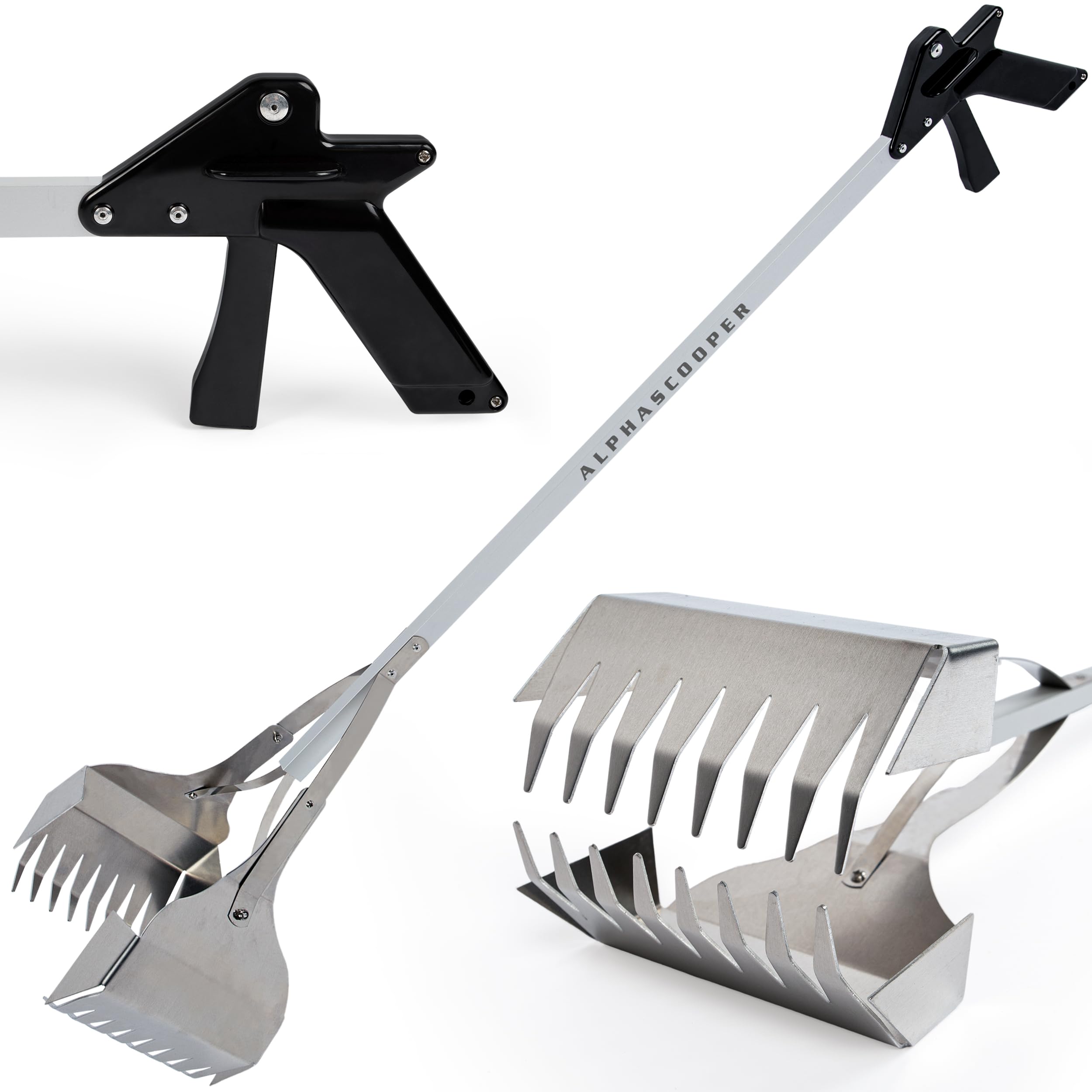Alpha Scooper lightweight versatile design for quick yard cleanup